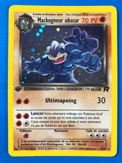 Pokemon Mackogneur Obscur 10/82 HOLO Team Rocket French 1st Edition Dark Machamp - Image 1