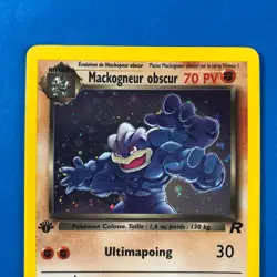 Pokemon Mackogneur Obscur 10/82 HOLO Team Rocket French 1st Edition Dark Machamp - Image 2
