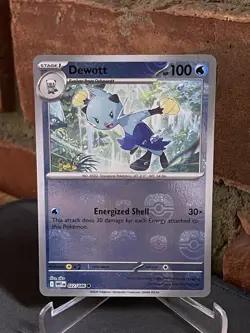Dewott Masterball Pattern Reverse Holo 022/086 White Flare Pokemon TCG - Image 4