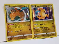 Dragonite Holo Rares Silver Tempest 131/195 & Team Up 119/181 Pokemon TCG - Image 2