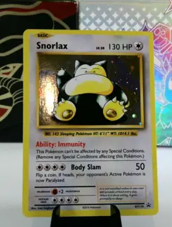2016 Pokemon TCG Snorlax XY179 Evolutions Cosmos Holo Black Star Promo Ungraded - Image 1