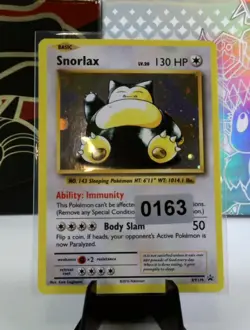 2016 Pokemon TCG Snorlax XY179 Evolutions Cosmos Holo Black Star Promo Ungraded - Image 3