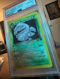Dark Weezing 14/82 Team Rocket Holo 1st Edition Japanese Pokemon PSA Grade 10 - Image 2