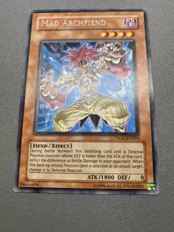Yu-Gi-Oh! Mad Archfiend Rare Unlimited CSOC-EN003 HP - Image 1