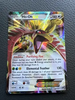 Pokemon TCG Ho-Oh-EX Breakpoint 92/122 Holo Rare Card - Image 1