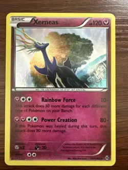 Xerneas Rare Holo XY Breakthrough 107/162 Pokemon TCG Card LP - Image 1