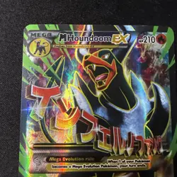 Pokemon Mega M Houndoom EX TCG Card 154/162 XY Breakthrough Lp-mp - Image 2