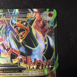 Pokemon Mega M Houndoom EX TCG Card 154/162 XY Breakthrough Lp-mp - Image 3