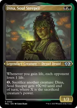 ~ Dina, Soul Steeper (Foil Etched) ~ NM Foil ~ ~ MTG ~ - Image 1