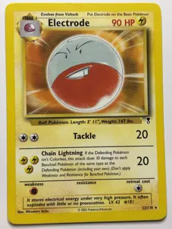 Electrode 22/110 Rare Legendary Collection Pokemon Card - Image 1