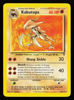 Kabutops 27/110 Rare Legendary Collection Pokemon Card - Image 1