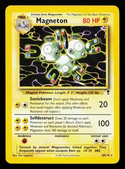 Magneton 28/110 Rare Legendary Collection Pokemon Card - Image 1