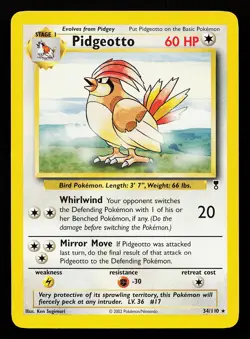 Pidgeotto 34/110 Rare Legendary Collection Pokemon Card - Image 1
