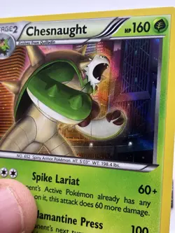 Pokemon XY Breakthrough Chesnaught 11/162 Holo Foil Rare Card - Image 2