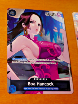 ONE PIECE ENGLISH CARD HOLO GAME CARTE BOA HANCOCK OP02-059 MINT - Image 1