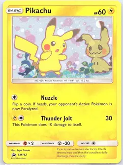 Pikachu SM162 Holo SM Promos - Pokemon Card - NM - Image 1