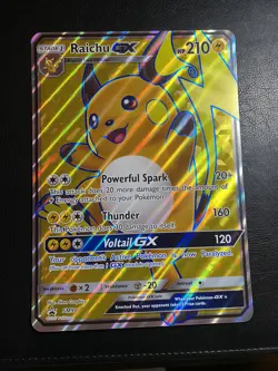 RAICHU GX SM90 POKEMON BLACK STAR PROMO HOLO RARE JUMBO CARD - Image 2