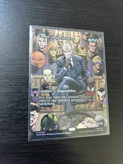 Magic The Gathering:Spiderman- Clever Impersonator(Borderless) 0008 Foil NM - Image 1