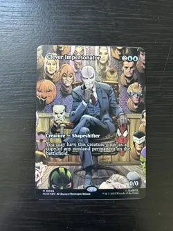 Magic The Gathering:Spiderman- Clever Impersonator(Borderless) 0008 Foil NM - Image 2