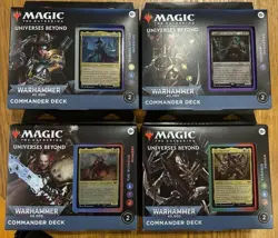 Magic The Gathering - Warhammer 40k Commander Deck - Set of 4 (with WOTC BOX) - Image 1