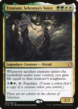 Trostani, Selesnya's Voice Regular - Commander 2019 MTG-NM - Image 1