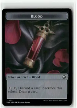 Blood // Vampire 0007 Double-Sided Token FOIL - Innistrad Remastered MTG NM - Image 1