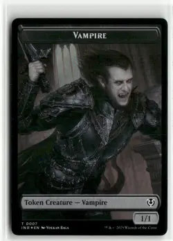 Blood // Vampire 0007 Double-Sided Token FOIL - Innistrad Remastered MTG NM - Image 2