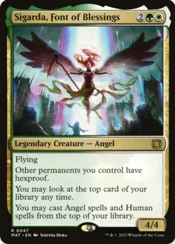 1 x Sigarda, Font of Blessings - March of the Machine: The Aftermath - LP - MTG - Image 1