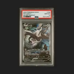 2022 POKEMON SWORD & SHIELD SILVER TEMPEST FULL ART/LUGIA V (Alt Art) 186 PSA 10 - Image 1