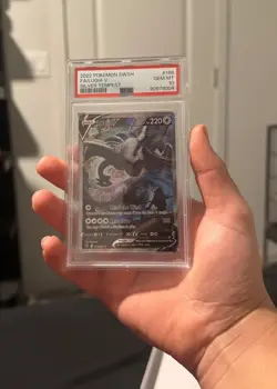 2022 POKEMON SWORD & SHIELD SILVER TEMPEST FULL ART/LUGIA V (Alt Art) 186 PSA 10 - Image 3