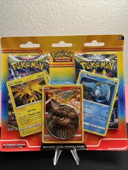 Pokemon TCG: Enhanced 2-Pack Blister Pack Articuno, Zapdos, & Moltres - New! - Image 1