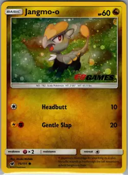 Jangmo-o 75/111 - Pokemon Crimson Invasion (EB Games Promo) - Cosmos Holo (NM) - Image 1