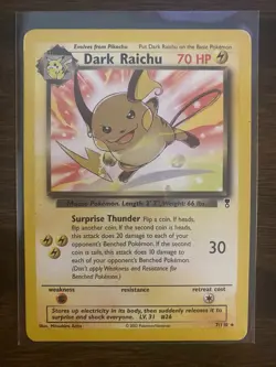 Pokemon TCG - Dark Raichu 7/110 - Legendary Collection - LP - Image 1