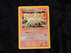 Blaine's Ponyta Gym Heroes Set Regular Pokemon TCG Lightly Played - Image 1
