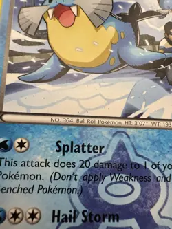 Pokemon Team Aqua's Sealeo 4/34 Double Crisis Regular HP - Image 2