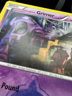 Pokemon Team Aqua's Grimer 7/34 Double Crisis Regular HP - Image 2