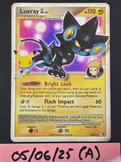 Luxray GL LV.X 109/111 Celebrations: Classic Collection Holo Pokemon Tcg - Image 1