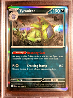 Tyranitar Holo Rare #095 - PSA GEM MT 10 - 2025 Journey Together - Pokemon TCG - Image 2