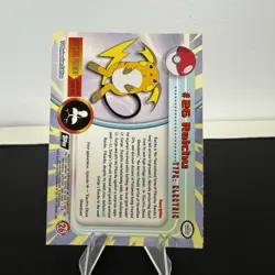 Raichu #26 Holo Foil Pokemon 1999 Topps Series 1 TV Animation NM - Image 2