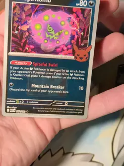 Spiritomb 087/132 Pokemon League Play! Promo Mega Evolution NM Halloween Stamp - Image 3