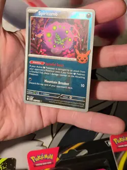 Spiritomb 087/132 Pokemon League Play! Promo Mega Evolution NM Halloween Stamp - Image 5
