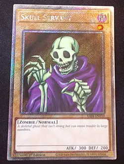 YuGiOh! Skull Servant RA04-EN110 Platinum Secret Rare - Near Mint - Image 1