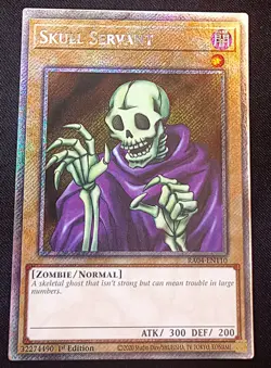 YuGiOh! Skull Servant RA04-EN110 Platinum Secret Rare - Near Mint - Image 2