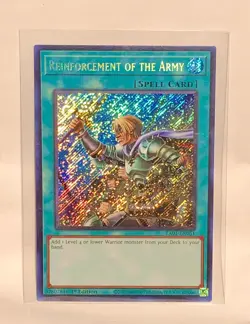 Yu-Gi-Oh! x3 Reinforcement of the Army 1st Edition Secret Rare RA01-EN051 NM - Image 2