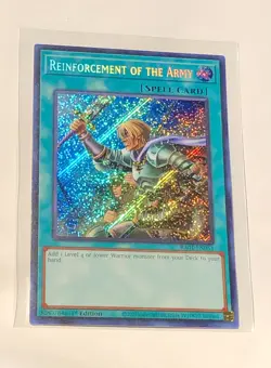 Yu-Gi-Oh! x3 Reinforcement of the Army 1st Edition Secret Rare RA01-EN051 NM - Image 3