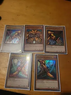 Yu-Gi-Oh! TCG Exodia Set (Exodia, Left Arm, Left Leg, Right Arm, Right Leg) - Image 1