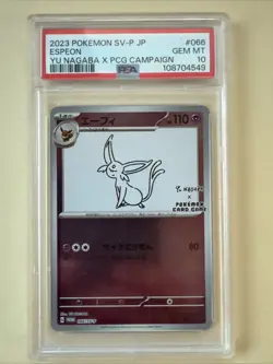 Pokemon Espeon Yu Nagaba Reverse Holo Promo Card 066/Sv-p PSA 10 - Image 1
