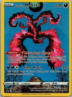 Galarian Moltres SWSH: Sword & Shield Promo Cards SWSH284 Holo NM - Image 1