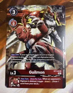 Digimon Card Game Guilmon ST7-03 SR NM - Image 1