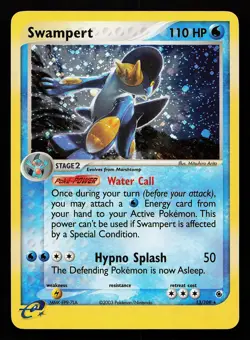 Swampert 13/109 Holo Rare EX Ruby & Sapphire Pokemon Card - Image 1